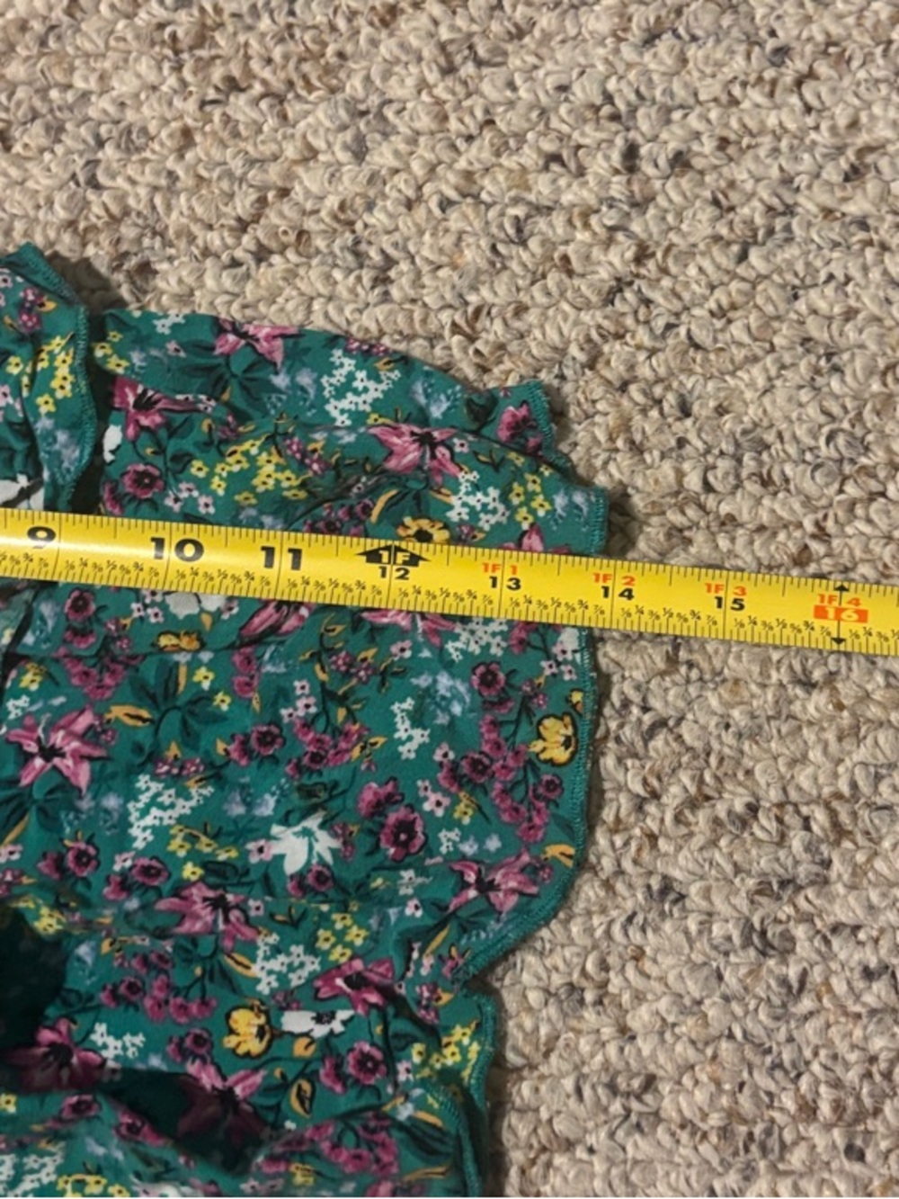 H&M Green Floral Tiered Mini Skirt - Picture 5 of 5
